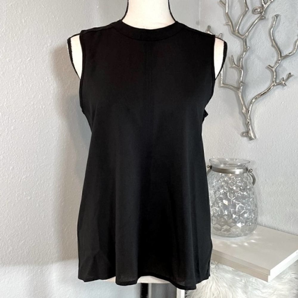 Paper Crane Black Sleeveless Blouse Womens Small